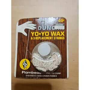 VINTAGE Duncan Yo-Yo Wax & 3 Replacement Strings Flambeau Products Corp